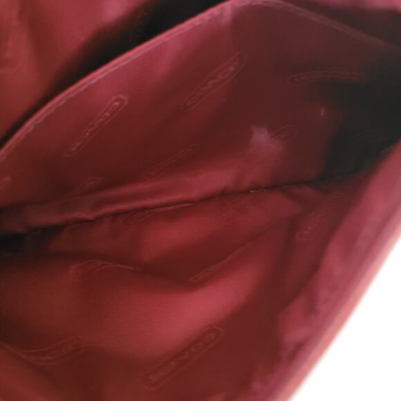 Vintage Coach Chunky Case Red Leather Wallet Cosmetic Pouch Small Good Condition - Picture 4 of 13